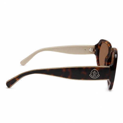 Moncler ML5197 – Eszti Custom Edition - 052 - 54 - 1/1, NO REPRODUCTION Lunettes de soleil Havane Oversize arrondi