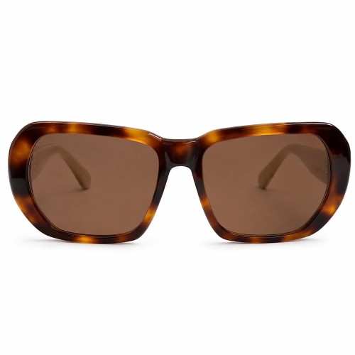 Moncler ML5197 – Eszti Custom Edition - 052 - 54 - 1/1, NO REPRODUCTION Lunettes de soleil Havane Oversize arrondi