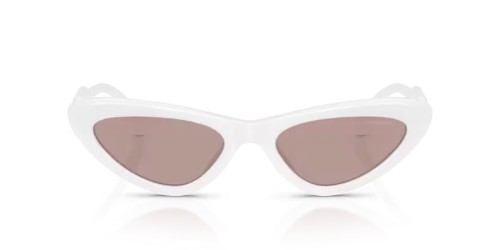 MIU MIU MU B11SU - 20M20I - 55 Lunettes de soleil Blanc opalin Œil de chat