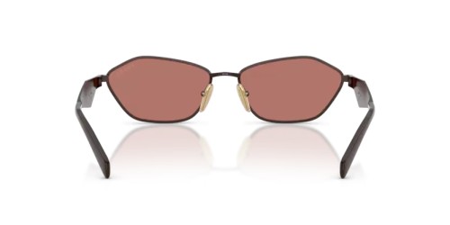 PRADA PR D50S - 22J80W - 57 Lunettes de soleil Cigare satiné Irrégulier