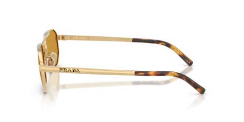 PRADA PR D53S - 24J50P - 55 Lunettes de soleil Or satiné Irrégulier