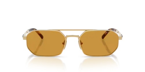 PRADA PR D53S - 24J50P - 55 Lunettes de soleil Or satiné Irrégulier