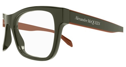 Alexander McQueen AM0307O - 005 - 55 Cadres optiques Vert foncé Angulaire