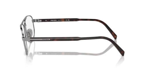PRADA PR A56V - 5AV1O1 - 57 Cadres optiques Métal bleu-gris Ovale