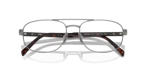 PRADA PR A56V - 5AV1O1 - 57 Cadres optiques Métal bleu-gris Ovale