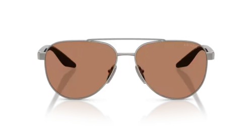 Prada Linea Rossa PS A52S - 5AV20D - 58 Lunettes de soleil Métal bleu-gris Pilote (Aviateur)
