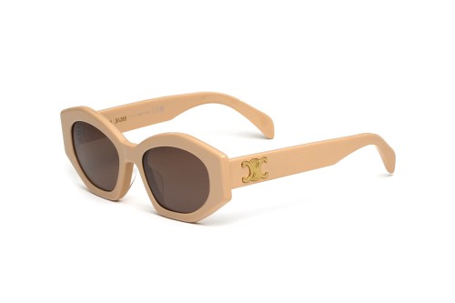 Celine CL40238U - 57E - 55 Lunettes de soleil Beige Cat Eye