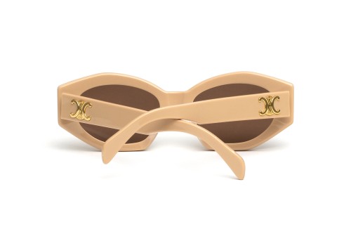 Celine CL40238U - 57E - 55 Lunettes de soleil Beige Cat Eye
