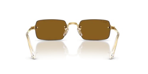 Ray-Ban RB3928 - 001/83 - 54 - AVEC DES VERRES POLARISÉS Lunettes de soleil Or blé Rectangle