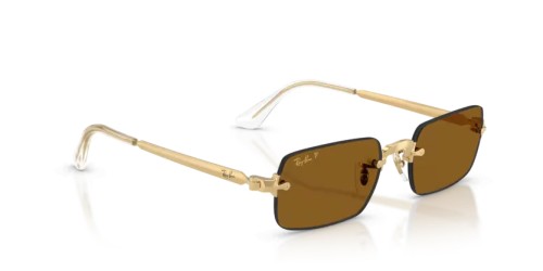 Ray-Ban RB3928 - 001/83 - 54 - AVEC DES VERRES POLARISÉS Lunettes de soleil Or blé Rectangle
