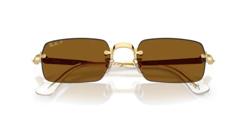 Ray-Ban RB3928 - 001/83 - 54 - AVEC DES VERRES POLARISÉS Lunettes de soleil Or blé Rectangle