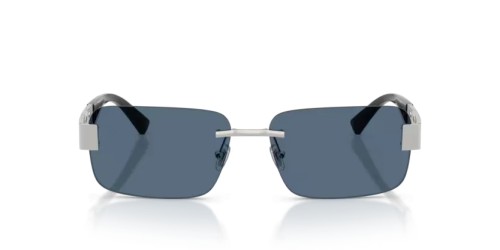 VERSACE VE2298 - 100180 - 58 Lunettes de soleil Argent Rectangle