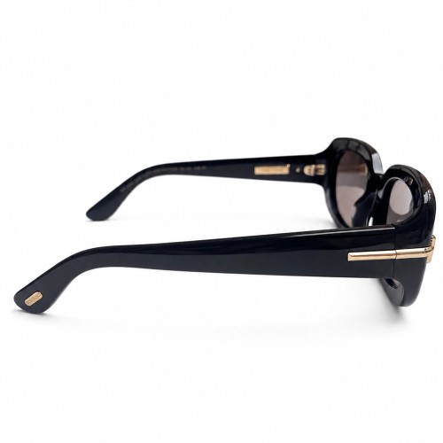 Tom Ford FT1253 ICON COLLECTION - 01A - 54 Lunettes de soleil Noir Angulaire
