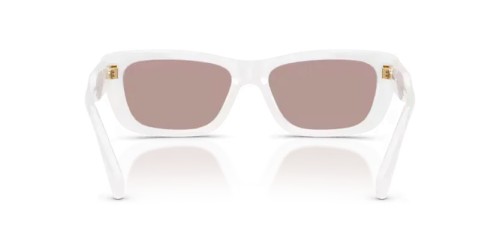 MIU MIU MU B12S - 20M20I - 56 Lunettes de soleil Blanc opalin Rectangle