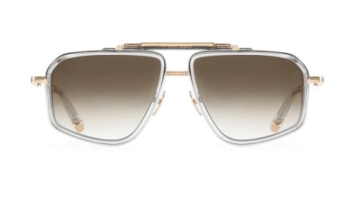 Maybach THE GUARDIAN I - PA/RG-ACB-Z62 - 60 - Fabriqué à la main au Japon Lunettes de soleil Argent palladié / or rose 18 carats / gris Portland translucide Pilote (Aviateur)