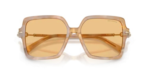 TIFFANY & CO. TF4260U - 8451/7 - 57 Lunettes de soleil Havane padparadscha Angulaire