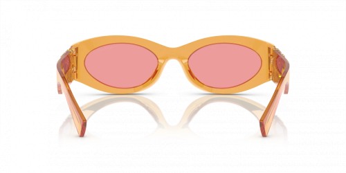 MIU MIU MU 11WS - 12T1D0 - 54 Lunettes de soleil Orange transparent Ovale