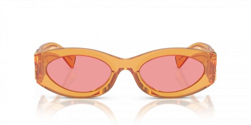 MIU MIU MU 11WS - 12T1D0 - 54 Lunettes de soleil Orange transparent Ovale