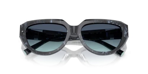 TIFFANY & CO. TF4238U - 84349S - 55 Lunettes de soleil Noir rayé Coussin