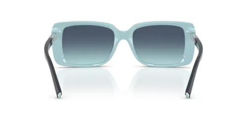 TIFFANY & CO. TF4249 - 80559S - 55 Lunettes de soleil Noir sur tiffany-bleu Rectangle