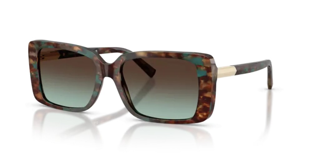 TIFFANY & CO. TF4249 - 84425D - 55 Lunettes de soleil Havane marron Tiffany Rectangle