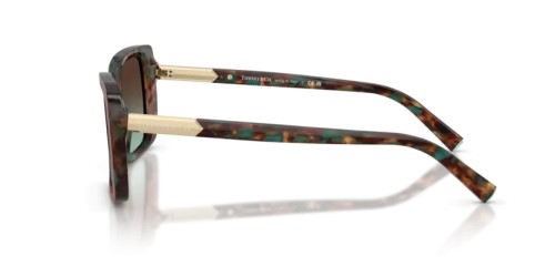 TIFFANY & CO. TF4249 - 84425D - 55 Lunettes de soleil Havane marron Tiffany Rectangle