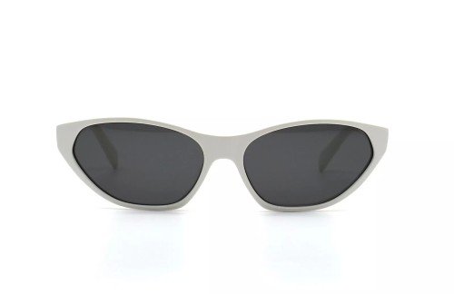 Celine CL40251U - 25A - 57 Lunettes de soleil Blanc Œil de chat