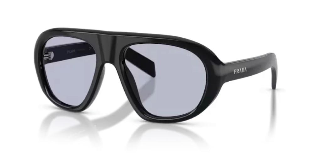 PRADA PR C05S - 16K30X - 57 Lunettes de soleil Noir Irrégulier