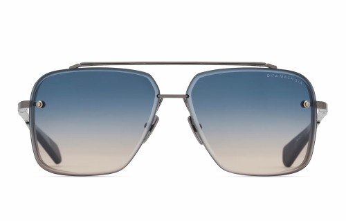 Dita MACH SIX//TITANIUM DTS121 - 08 - 62 Lunettes de soleil Argent vieilli - titane brut Pilote (Aviateur)