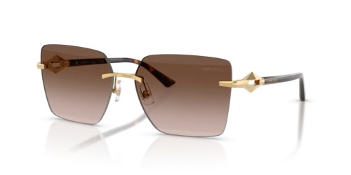 Jimmy Choo JC4018 - 302313 - 59 Lunettes de soleil Or Angulaire