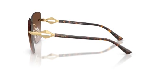 Jimmy Choo JC4018 - 302313 - 59 Lunettes de soleil Or Angulaire