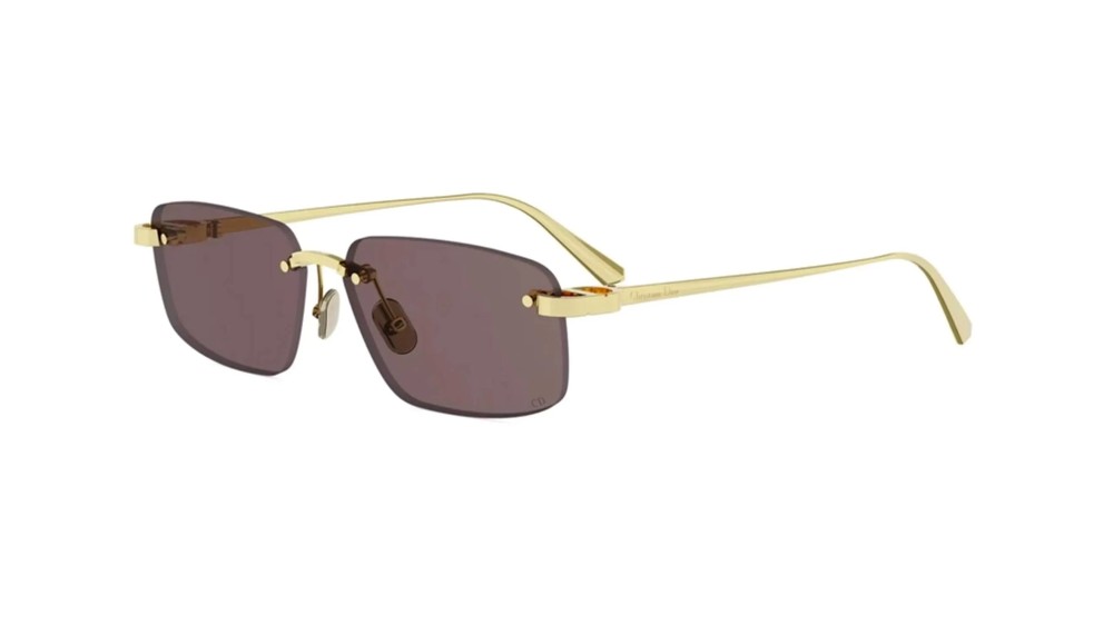 Dior CDior S4U - B0A0 - 57 Lunettes de soleil Or Rectangle