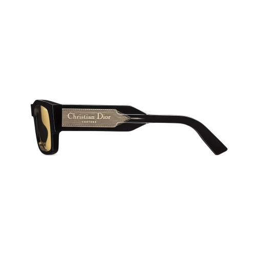 Dior CHRISTIAN DIOR LABEL S1I - 13H0 - 54 Lunettes de soleil Noir Rectangle