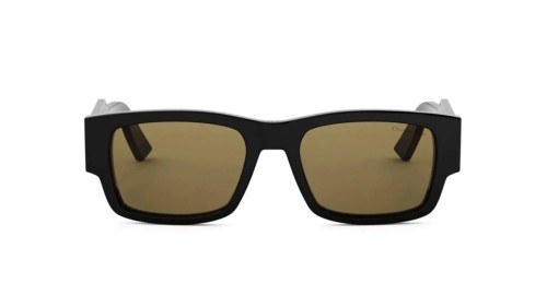 Dior CHRISTIAN DIOR LABEL S1I - 13H0 - 54 Lunettes de soleil Noir Rectangle