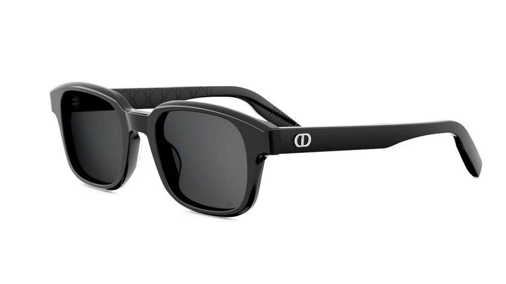 Dior CD ICON S4F - 10A0 - 53 Lunettes de soleil Noir Angulaire