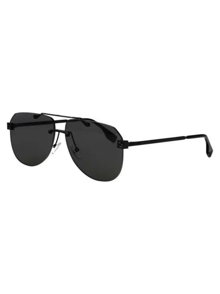 Fendi FE40115U - 02R - 61 - AVEC DES VERRES POLARISÉS Lunettes de soleil Noir mat Pilote (Aviateur)