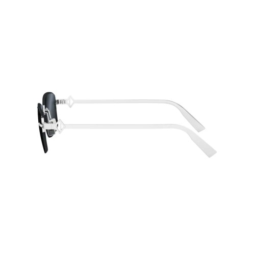 Dior CD DIAMOND S11F - F0A0 - 55 Lunettes de soleil Argent Angulaire