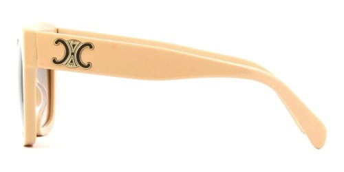 Celine CL40253I - 57F - 55 Lunettes de soleil Beige Angulaire