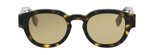 Fendi FE40182I - 52E - 48 Lunettes de soleil Havane foncé Ovale
