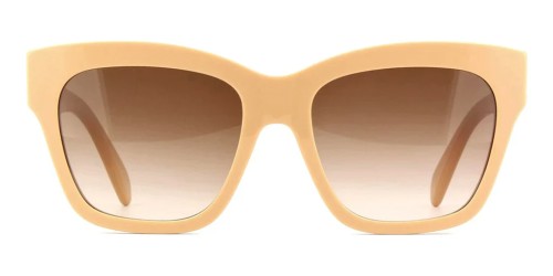 Celine CL40253I - 57F - 55 Lunettes de soleil Beige Angulaire