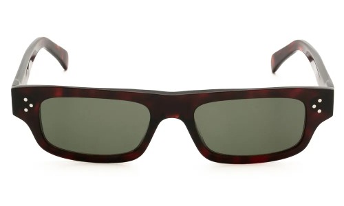 Celine CL40337U - 52N - 52 Lunettes de soleil Havane foncé Rectangle