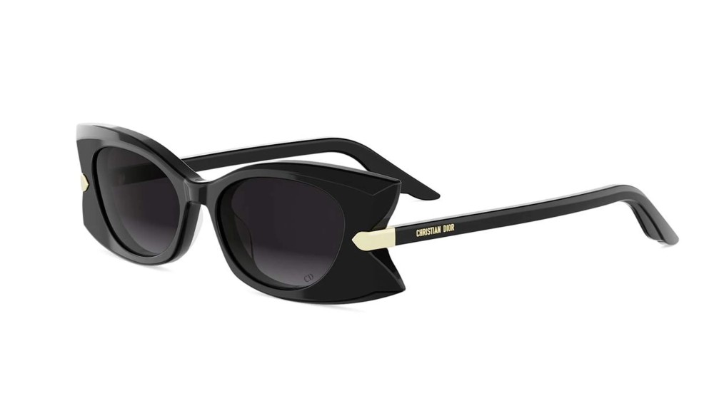 Dior DIORBUTTERFLY S2F - 10A1 - 54 Lunettes de soleil Noir Œil de chat