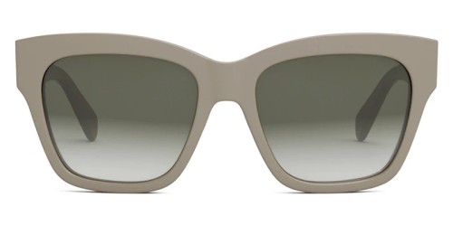 Celine CL40253I - 59F - 55 Lunettes de soleil Gris, Argent Angulaire