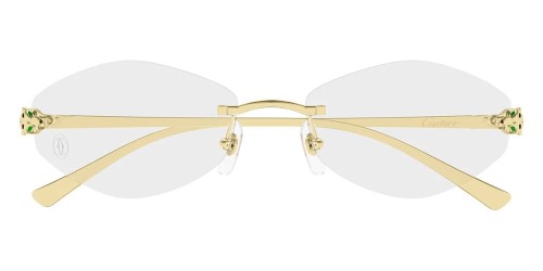 Cartier CT0637O - 001 - 56 Cadres optiques Or Géométrique
