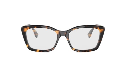 Fendi FE50143F - 001 - 53 Cadres optiques Havane foncé Angulaire