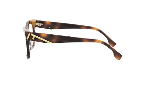 Fendi FE50073I - 053 - 52 Cadres optiques Havane Angulaire