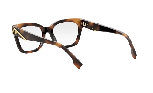 Fendi FE50073I - 053 - 52 Cadres optiques Havane Angulaire