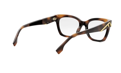 Fendi FE50073I - 053 - 52 Cadres optiques Havane Angulaire