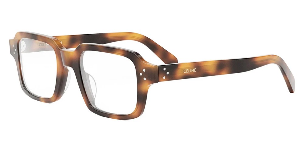 Celine CL50144U - 053 - 49 Cadres optiques Havane brillant Angulaire