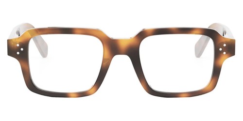 Celine CL50144U - 053 - 49 Cadres optiques Havane brillant Angulaire